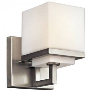Kichler 45137NI Soft Contemporary/Casual Lifestyle Wall Sconce 1 Light Fixture   Brushed Nickel