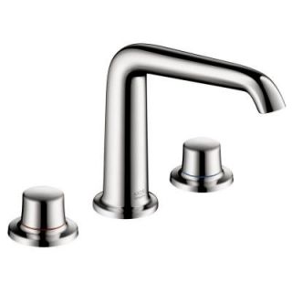 Hansgrohe Bouroullec 8 in. Widespread 2 Handle Mid Arc Bathroom Faucet in Chrome without Pop Up Assembly 19141001