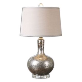 Uttermost Aemilius 1 Light Grey Glass Table Lamp   16895880