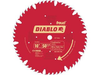 Freud D1050X 10" 50T Diablo™ Combination Chop Miter & Table Saw Blade