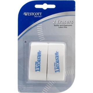 Teardrop Erasers 2/Pkg White