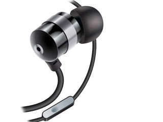 GOgroove audiOHM HF Ergonomic Earphones Headphones with HandsFree Microphone and Deep Bass (Black)