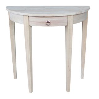 Demilune Unfinished Solid Parawood Table