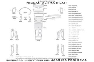 2013 Nissan Altima Wood Dash Kits   Sherwood Innovations 4658 AJ   Sherwood Innovations Dash Kits