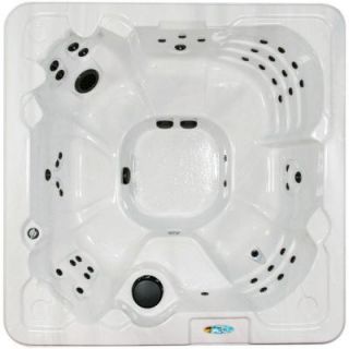 QCA Spas Corsica 8 Person 60 Jet Spa with Ozonator, LED Light, Polar Insulation, WOW Sound System, and Hard Cover Model 5A SM