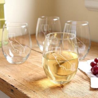 Home State Stemless Wine Glasses (Set of 4) 1110HS MO